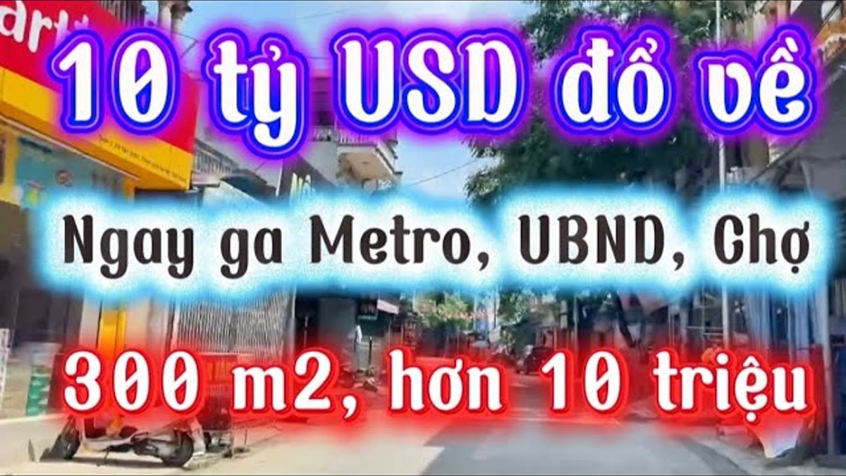 300 m² mặt tiền 16 m ngay sau ga Metro, hơn 10 triệu/m²: rẻ vì cái gì