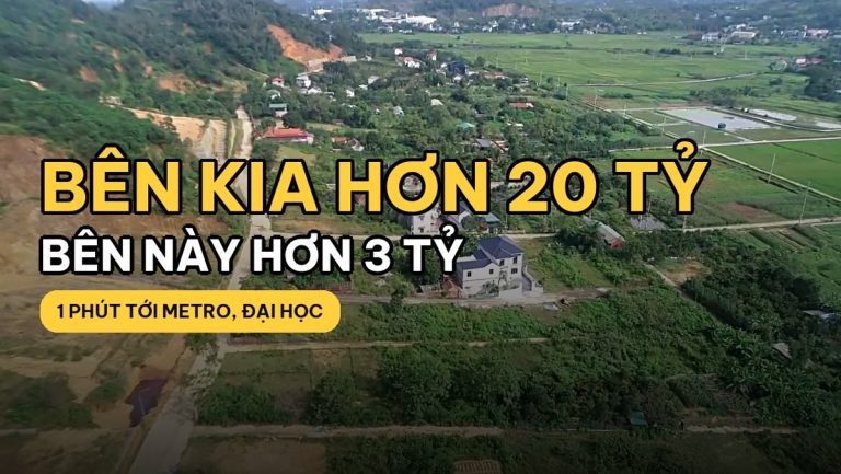 Bán đất Hòa Lạc 75 m² full thổ cư đối diện Đại học Quốc gia, hơn 3 tỷ