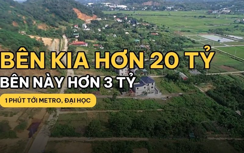 Bán đất Hòa Lạc đối diện Đại học Quốc gia: 75 m² full thổ cư hơn 3 tỷ tại Đồng Chằm