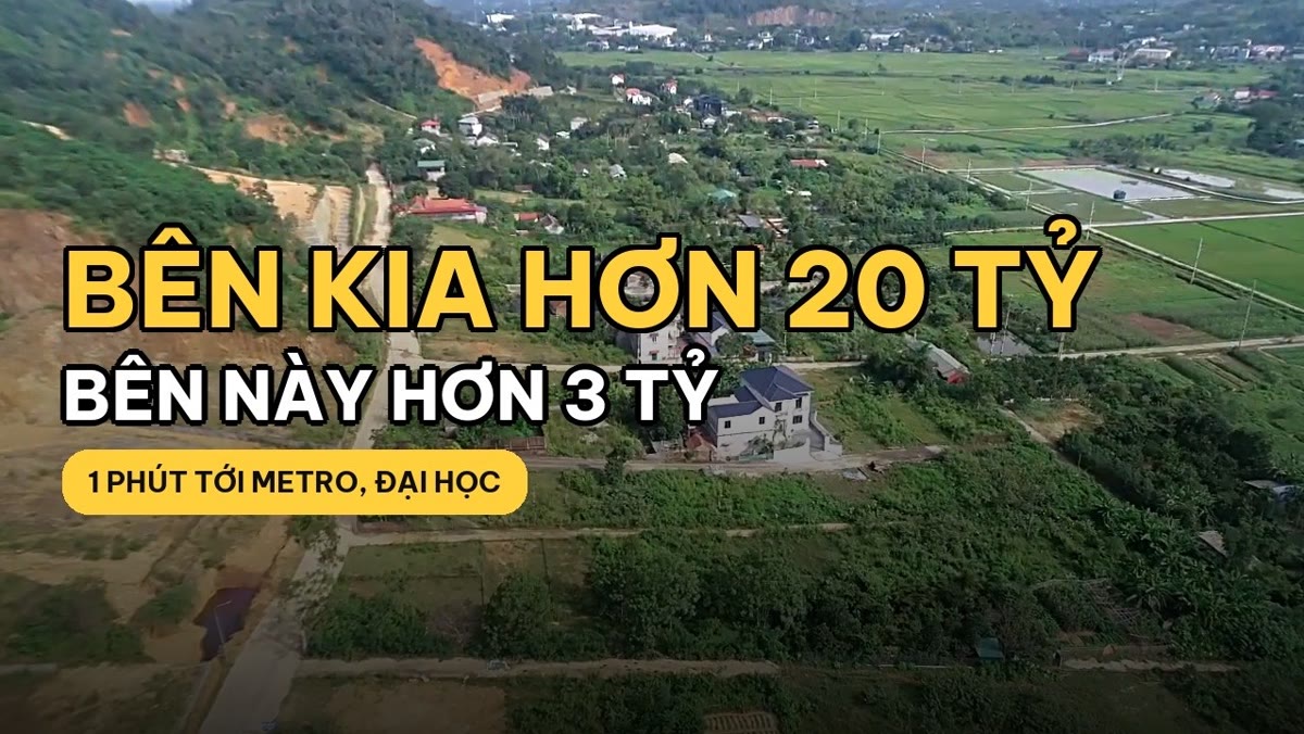 Bán đất Hòa Lạc đối diện Đại học Quốc gia: 75 m² full thổ cư hơn 3 tỷ tại Đồng Chằm