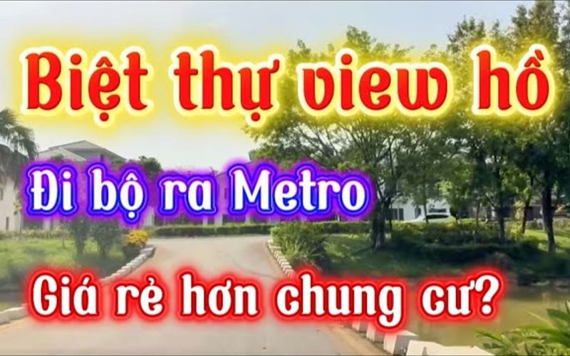Biệt thự 555 m² view hồ, xây 324 m² còn lại là vườn, hơn 60 triệu/m²