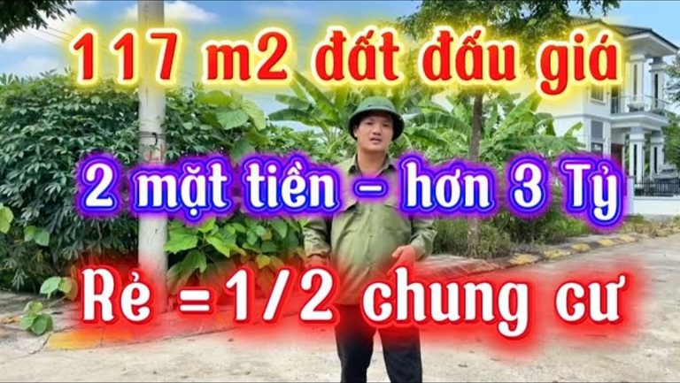 4 thứ phải kiểm để mua đất đấu giá 117 m² rẻ bằng nửa căn chung cư cùng khu