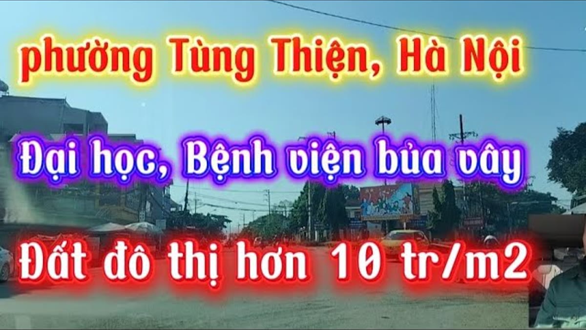 Đất ở đô thị phường Tùng Thiện: hơn 1 tỷ giữa lõi nhà máy và đại học