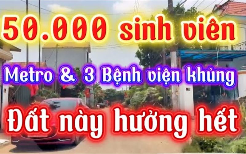 Đất mặt đường trục chính trước cổng hai đại học, giá ngang một căn chung cư