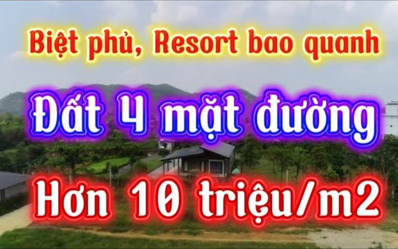 Hơn 3.100 m² bốn mặt đường giữa khu biệt phủ, chỉ hơn 10 triệu/m²