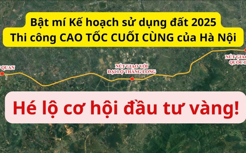 Kế hoạch sử dụng đất Hà Nội và tuyến cao tốc cuối cùng ở Thạch Thất