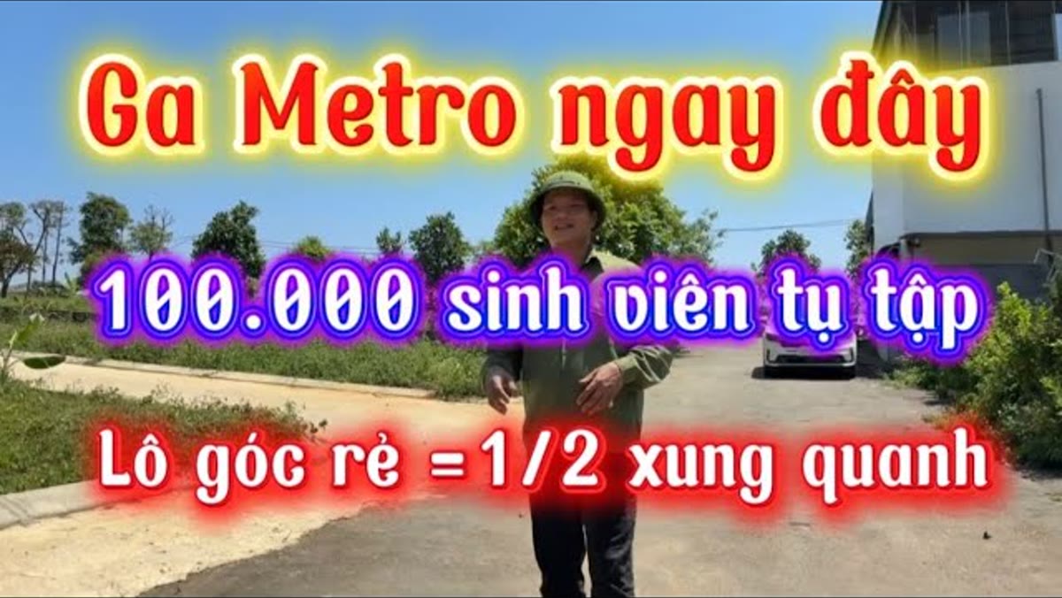 Lô góc 186 m² full thổ cư ở lõi đô thị, tính ra rẻ hơn nhà ở xã hội