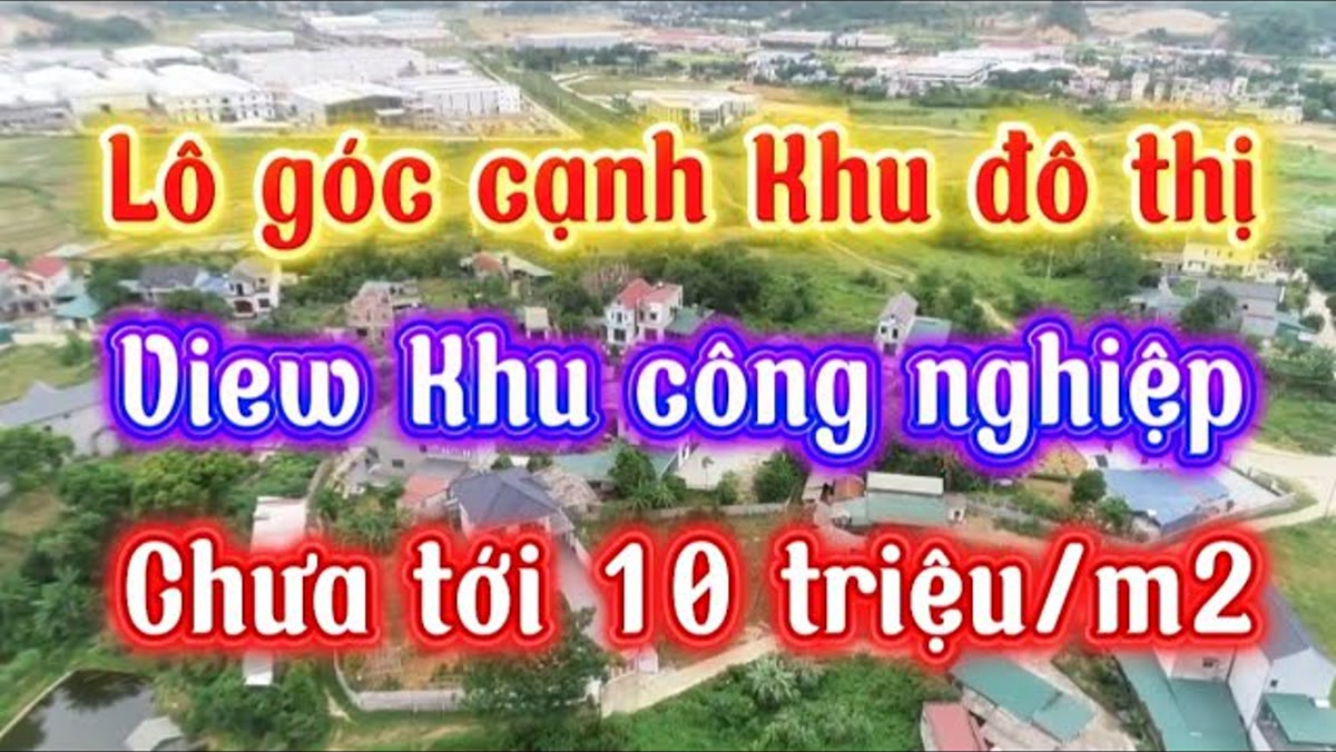 Lô góc 600 m² chưa tới 10 triệu/m², đối diện khu công nghiệp đang chạy