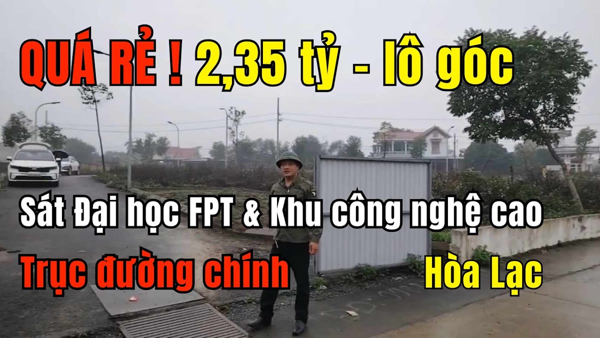 Lô góc 66,4m2 trên đường H1: vì sao lô góc đáng giá hơn