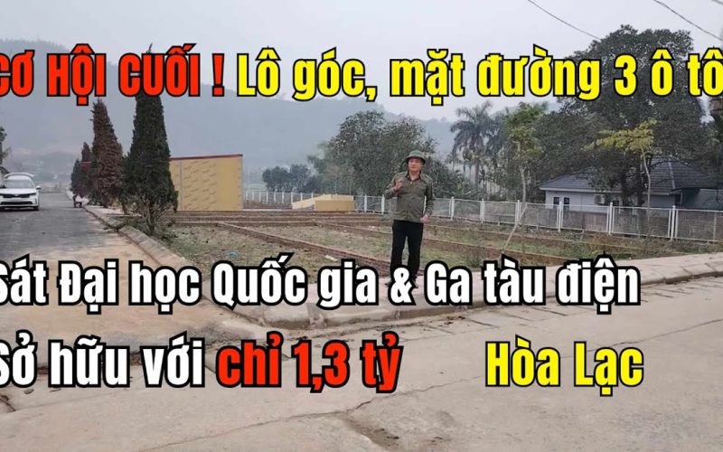 Lô góc Đồng Chằm trong phân khu HL4, cách ga metro 800m