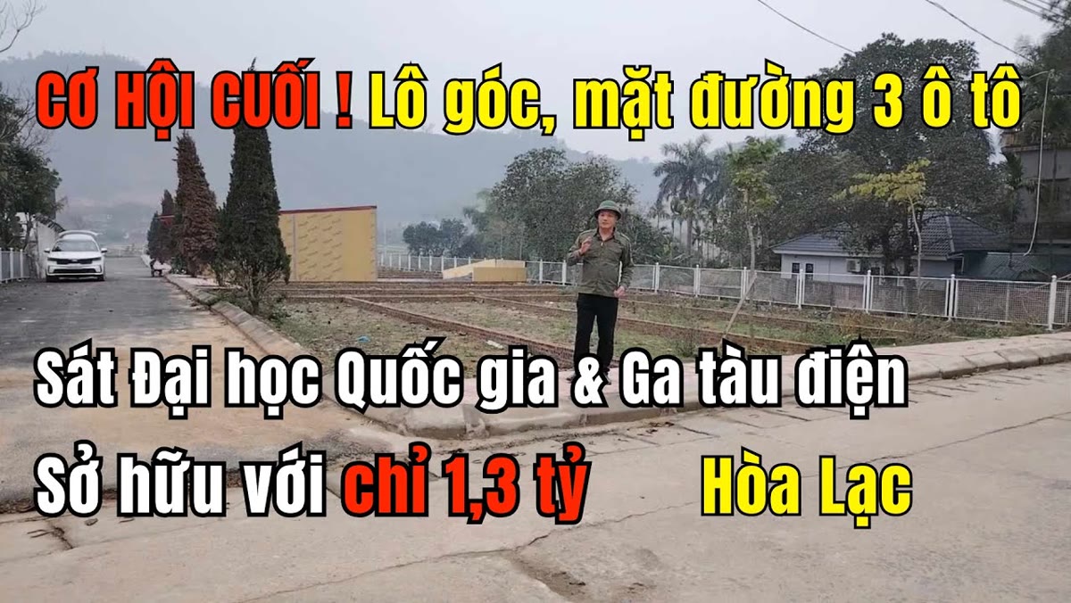 Lô góc Đồng Chằm trong phân khu HL4, cách ga metro 800m