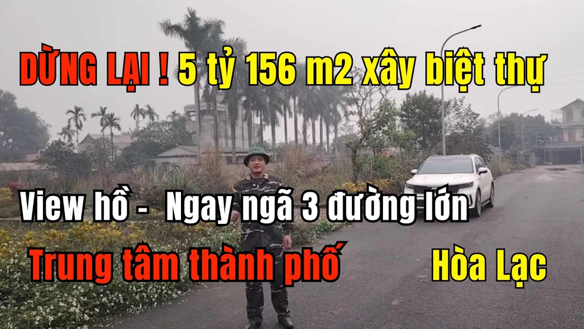 Mảnh 156m2 Phú Cát xây biệt thự sân vườn trong khu 16 lô
