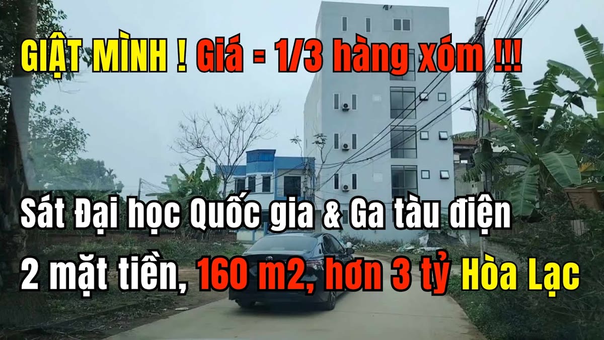 Mảnh 160m2 hai mặt tiền giáp Đại học Quốc gia và ga metro