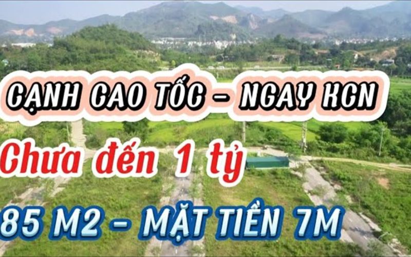 Mảnh 85m2 mặt tiền 7m dưới 1 tỷ, cách cao tốc 150m