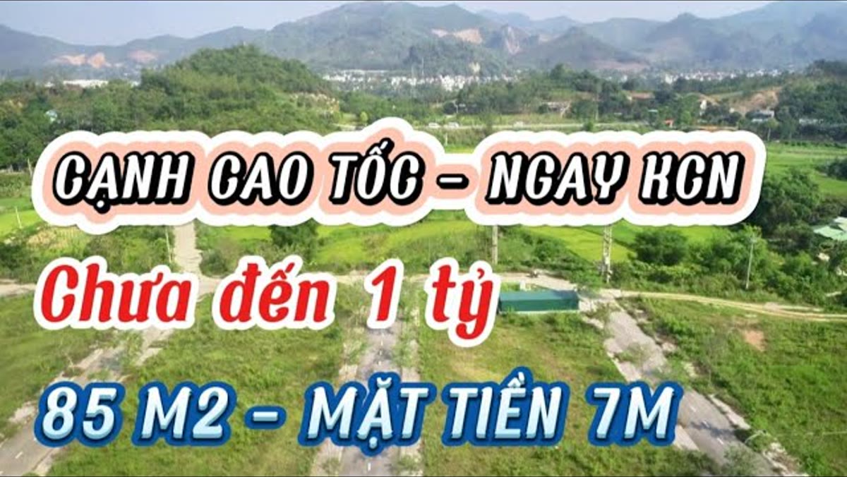 Mảnh 85m2 mặt tiền 7m dưới 1 tỷ, cách cao tốc 150m