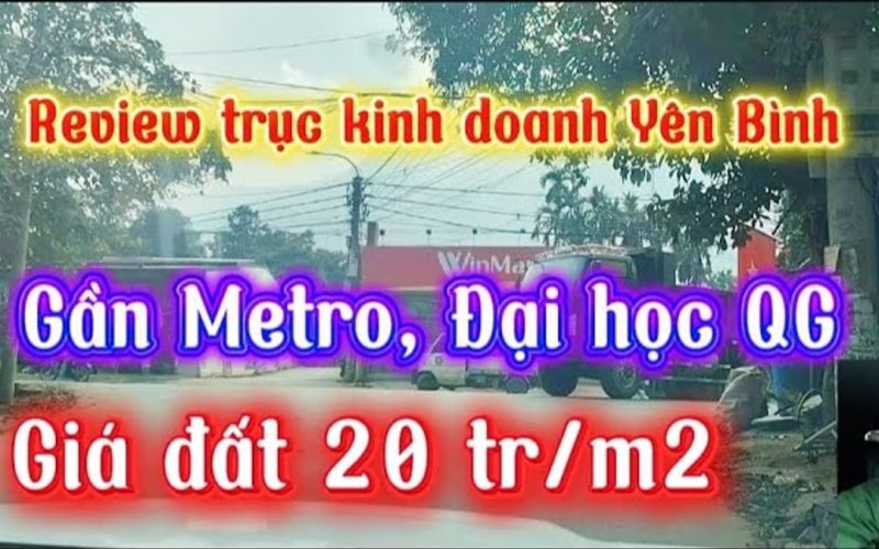 Trục kinh doanh Yên Bình: mặt đường hơn 20 triệu/m2 giữa chợ và 5 trường học