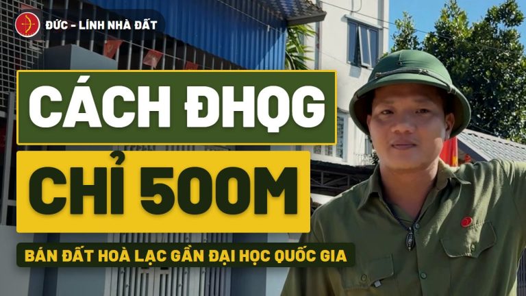Bán đất Hòa Lạc gần Đại học Quốc gia: 3 mảnh 107m² full thổ cư, cách 500m
