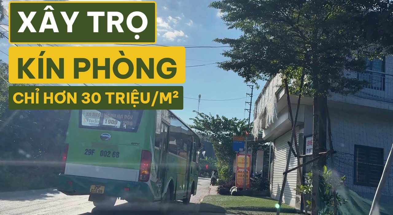 Bán đất Hòa Lạc kinh doanh ngay: 3 mảnh mặt TL446, bến xe trước cửa, xây trọ kín phòng