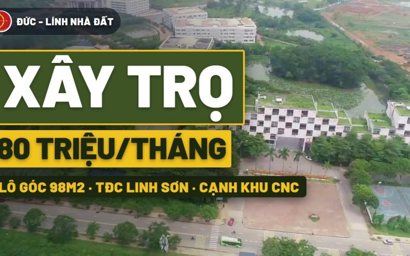 Vỉa hè to khủng khiếp! Lô góc 98m² Tái định cư - Đất nền Hòa Lạc tạo dòng tiền