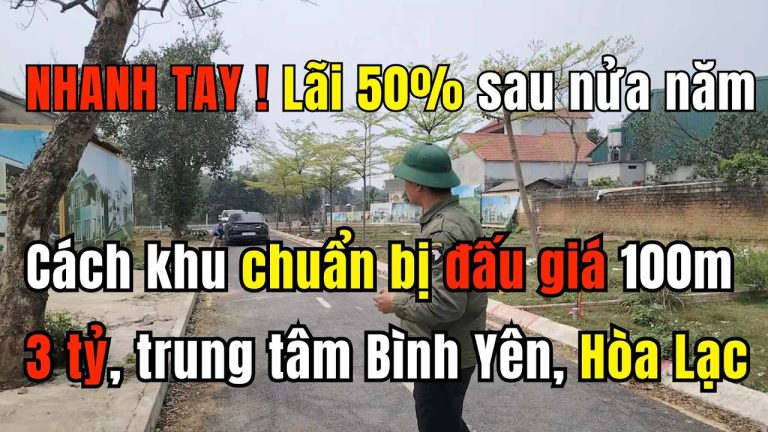 Mua đất Hòa Lạc cạnh khu đấu giá Hạ Bằng: chọn lô và giữ đúng nhịp