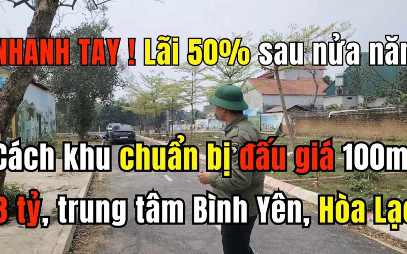 Mua đất Hòa Lạc cạnh khu đấu giá Hạ Bằng: chọn lô và giữ đúng nhịp