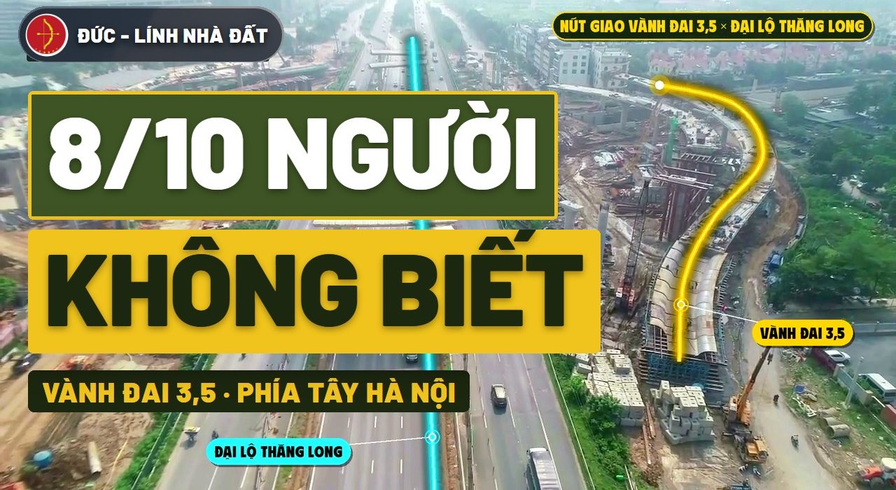 Vành đai 3,5 – nút giao Đại lộ Thăng Long nhìn từ flycam